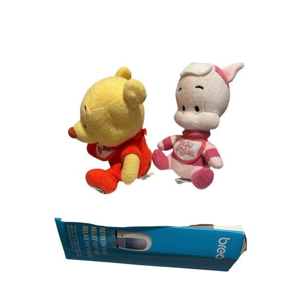 Vintage Walt Disney World Winnie The Pooh Baby Pooh Piglet Bean Bag Plushes - Picture 6 of 14
